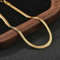 304 Stainless Steel Herringbone Chains Bracelet for Men Women&nbsp;BJEW-D450-01G-03