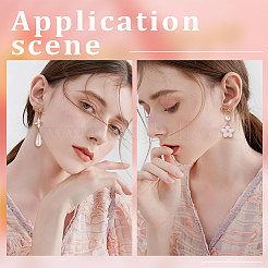 20Pcs Brass Bowknot Stud Earrings&nbsp;KK-BBC0007-09