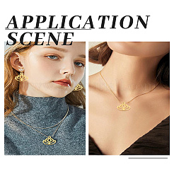 100pcs 2 Colors Tibetan Style Alloy Pendants&nbsp;FIND-LP0001-52