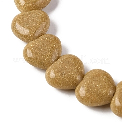 Synthetic Yellow Goldstone Beads Strands&nbsp;G-I372-A11-01