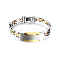 304 Stainless Steel ID Bangles for Men Women&nbsp;FS-WG1A1B6-01