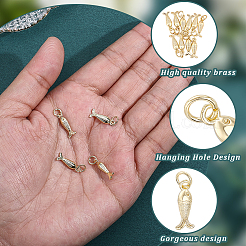 10Pcs Brass Pendants&nbsp;KK-BBC0025-86