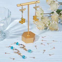 60Pcs Brass Stud Earrings Findings&nbsp;KK-BBC0004-99