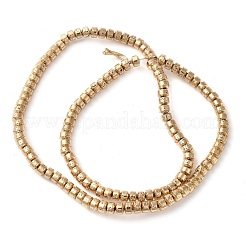 Electroplated Natural Lava Rock Beads Strands&nbsp;G-L606-C02-01C