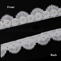 2.7~3 Yards Polyester Lace Trim&nbsp;SRIB-GF0001-30
