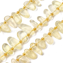 Natural Lemon Quartz(Heated) Beads Strands&nbsp;G-Z091-A16