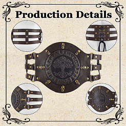 PU Leather Waist Chains for Women&nbsp;AJEW-WH20067-001AG-01