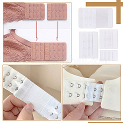 Nylon Women's 3 Rows x 2/3/4 Hooks Underwear Bra Extenders&nbsp;FIND-BC0004-28