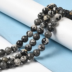 Natural Black Agate Beads Strands&nbsp;G-M402-D01