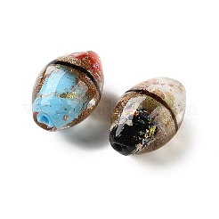 Luminous Handmade Gold Sand Lampwork Beads&nbsp;LAMP-F047-07