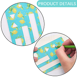 1Pc Acrylic Zipper Pocket Template&nbsp;DIY-CP0013-21