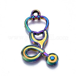 Rainbow Color Alloy Pendants&nbsp;PALLOY-S180-194-NR