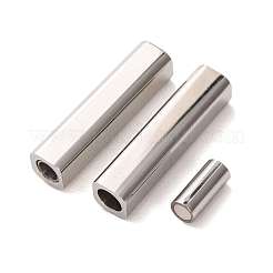 304 Stainless Steel Magnetic Clasps with Glue-in Ends&nbsp;SA-CBA15BC-06P