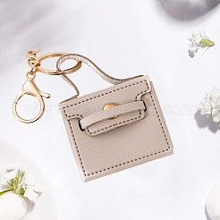 1Pc Portable PU Leather Bag Keychain&nbsp;AJEW-CL0001-06B