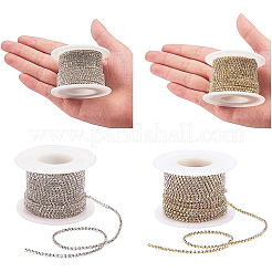 Brass Rhinestone Strass Chains&nbsp;CHC-BC0001-01M