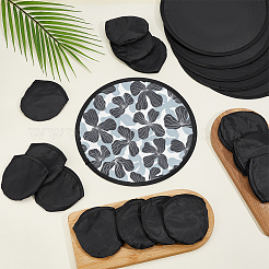 Nylon Foldable Flying Disc or Fan with Storage Bag Assortment&nbsp;AJEW-WH0696-153A