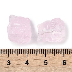 Transparent Spray Paint Glass Beads&nbsp;GLAA-H035-01D
