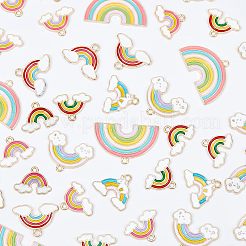60Pcs 6 Style Alloy Enamel Pendants&nbsp;ENAM-NB0001-53