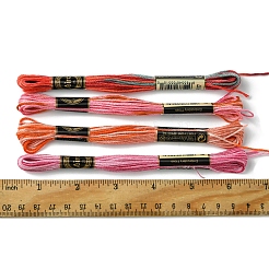 12 Skeins 12 Colors 6-Ply Polyester Embroidery Floss&nbsp;OCOR-FS0001-01A-02