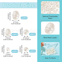 100Pcs 5 Styles Natural Cultured Freshwater Pearl Beads&nbsp;PEAR-TA0001-56