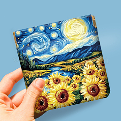 4Pcs 4 Styles Double Sided Printed PU Leather Wallets&nbsp;AJEW-WH0683-007