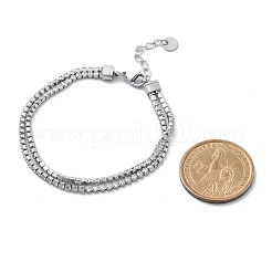 Stainless Steel Multi-strand Bracelets for Women&nbsp;BJEW-F485-01P-02