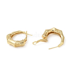 Rack Plating Brass Bamboo Stick Hoop Earrings for Women&nbsp;EJEW-A027-03G