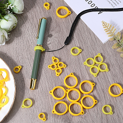 60Pcs 3 Style Silicone Pendant&nbsp;SIL-GF0001-38