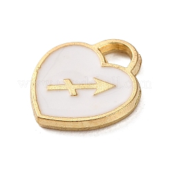 (Defective Closeout Sale: Enamel Yellowing) Golden Alloy Enamel Charms&nbsp;ENAM-XCP0001-47B