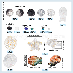 Ocean Theme DIY Seed & Glass Beads Jewelry Making Finding Kit&nbsp;DIY-SC0024-64A