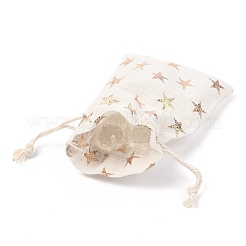Christmas Theme Cotton Fabric Cloth Bag&nbsp;ABAG-H104-B01