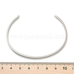Tarnish Resistant 304 Stainless Steel Cuff Bangles&nbsp;BJEW-K173-02P
