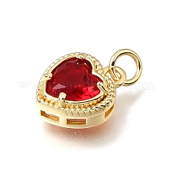 Brass Glass Pendants&nbsp;KK-E802-16G-C