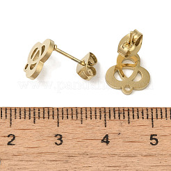 Ion Plating(IP) 304 Stainless Steel Stud Earring Findings&nbsp;STAS-I206-31G