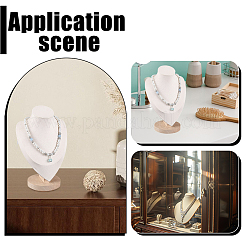 Bust Shaped Velvet Necklace Display Stands&nbsp;NDIS-WH0009-20