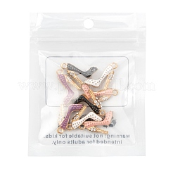 8Pcs 4 Colors Alloy Enamel Stilettos Pendants&nbsp;ENAM-FS0001-16