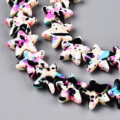 Spray Painted Synthetic Turquoise Beads Strands&nbsp;UNKW-T001-11F