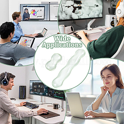 2Pcs 2 Styles Silicone Mouse Wrist Rests & Keyboard Mat&nbsp;AJEW-NB0008-30A