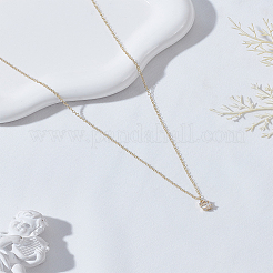 1Pc Brass Pave Clear Cubic Zirconia Rectangle Pendant Necklaces&nbsp;NJEW-LP0009-48
