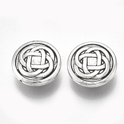 Tibetan Style Alloy Shank Buttons&nbsp;X-TIBE-31215-060AS-RS