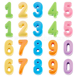 20Pcs 10 Styles UV Plating Opaque Acrylic Beads&nbsp;SACR-TA0001-76