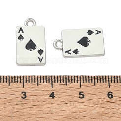 Playing Cards Alloy Enamel Pendants&nbsp;FIND-D044-27P-01