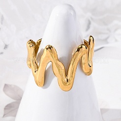 Marine Animal Theme 304 Stainless Stee Open Cuff Rings&nbsp;LS-RJEW-Q005-01G-G
