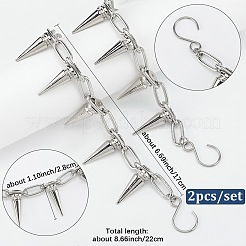 2Pcs Brass & Alloy Shoes Chains&nbsp;HJEW-SP00013