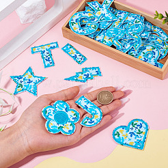 2 Sets Polyester Embroider Self-adhesion Thread Iron on/Sew On Patches&nbsp;PATC-TA0001-54A
