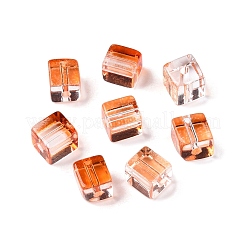 Baking Paint Transparent Glass Beads&nbsp;DGLA-N005-01A-08