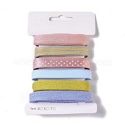 Polyester & Polycotton Ribbons Sets&nbsp;SRIB-P022-01C-08