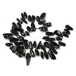 Natural Black Tourmaline Beads Strands&nbsp;G-Z130-A03-02
