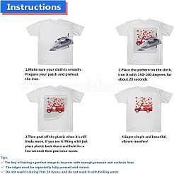 PET Heat Transfer Film Logo Stickers Set&nbsp;DIY-WH0230-065