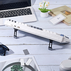2Pcs Alloy Foldable Keyboard Riser Stand for Desk&nbsp;AJEW-WH20130-187A